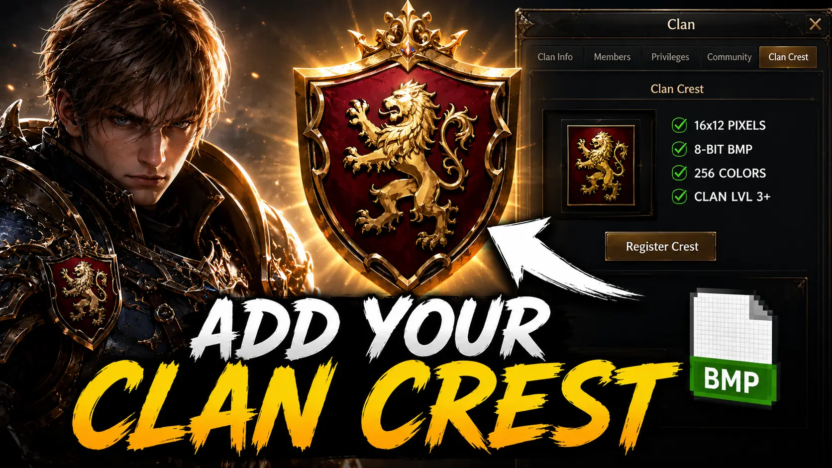 How to Add a Clan Crest in Lineage 2